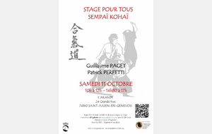 Stage pour tous Sempaï - Kohaï - SAINT-JULIEN-EN-GENEVOIS