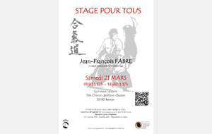 Stage pour tous avec Jean-François FABRE