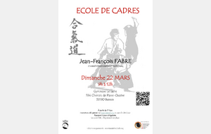 Ecole de cadres avec Jean François FABRE