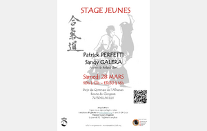 Stage jeunes le 28 Mars 2026